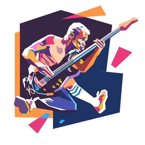 Flea Red Hot Chili Peppers Wpap Art Style Png