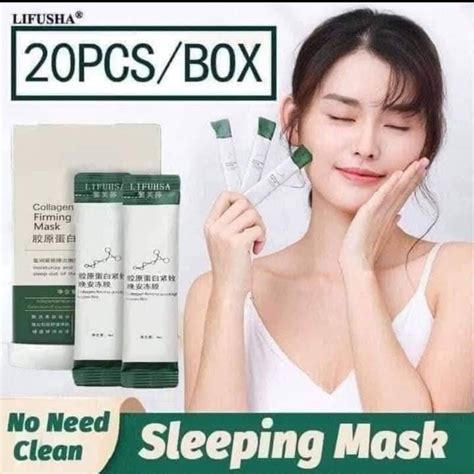 Collagen Sleeping Mask Gel Lifusha Pcs Shopee Philippines