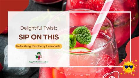 Refreshing Raspberry Lemonade Delight Happy Kids Nutrition Academy