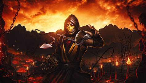 1336x768 Mortal Kombat Scorpion Samurai 4k Laptop Hd Hd 4k Wallpapers