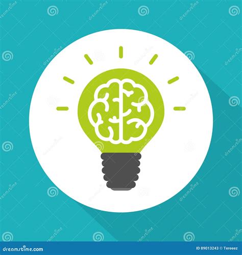 Brain Bulb Vector