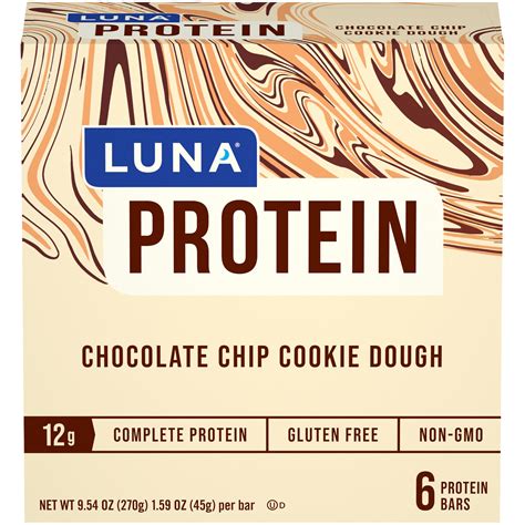 Luna® Chocolate Chip Cookie Dough Protein Bars 6 Ct Box