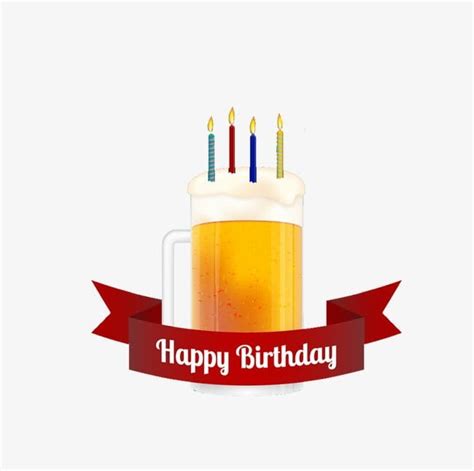 Birthday Beer Clip Art