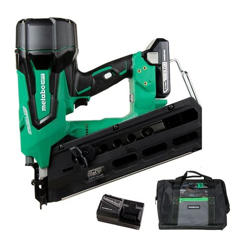 Metabo Hpt Was Hitachi Power Tools 3 5 In Gauge 21 Degree Cordless Framing Nailer In The