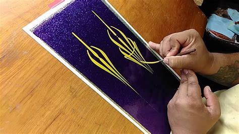 How To Pinstripe Simple Pinstriping Design 4 Youtube