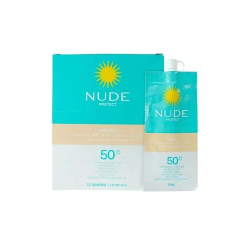 NUDE PROTECT FACIAL SPF 50 X 12 SOBRES PREBEL Droguería Ética