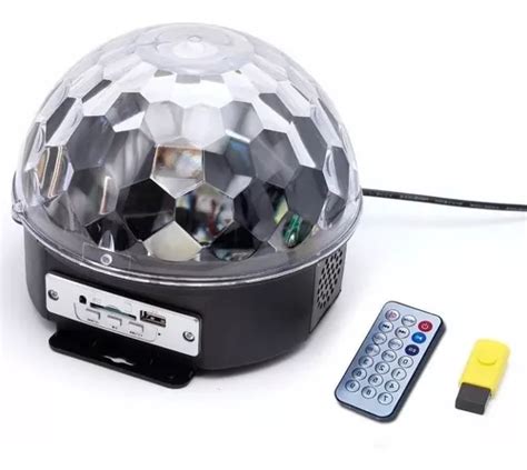 Bola Maluca Led Rgb Hologr Fico W Ch Cystall Ball Parcelamento Sem