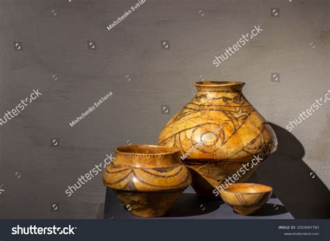 Ancient Ceramic Vases Museum Exhibits Museum Stock Photo 2203097783 | Shutterstock