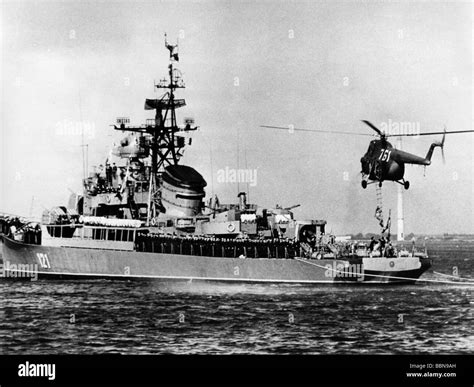 Military East Germany National Peoples Navy Warship Before Day Of