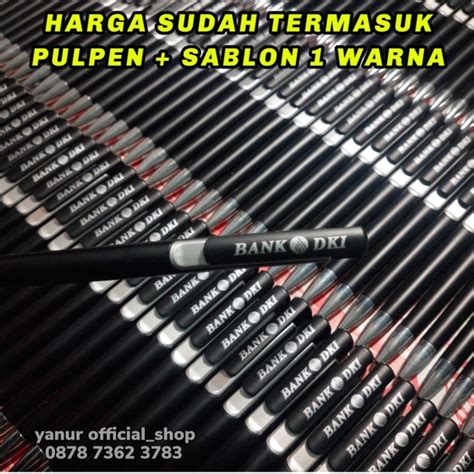 Jual Pulpen Promosi Pen Custom Logo Ballpoint Souvenir Pulpen Sablon