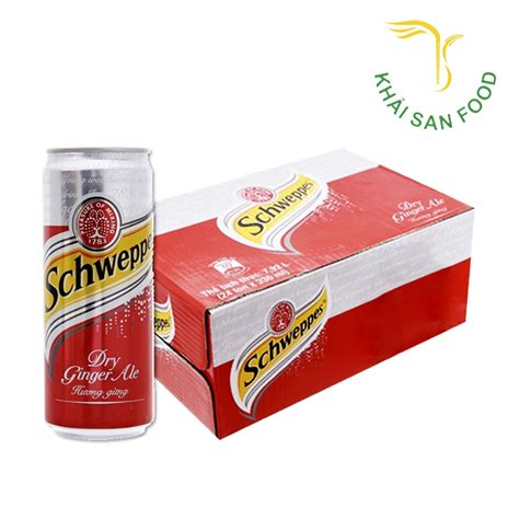 Nơi bán Nước ngọt Schweppes Dry Ginger Ale hương gừng thùng 24 lon x