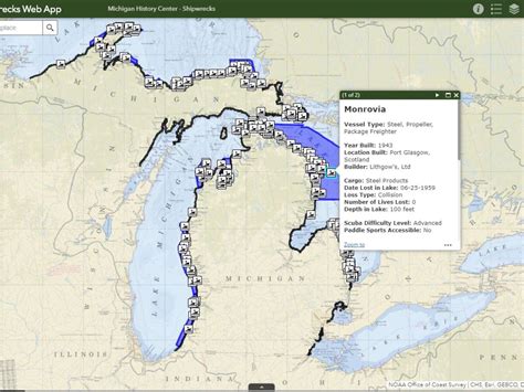 The Pain Points Of Great Lakes Shipwrecks Map - America Map