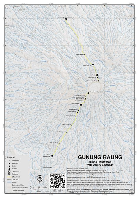 Peta Gunung Raung