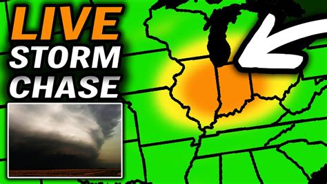 Live Storm Chaser Tracking Gusty Storms Across Central In Youtube