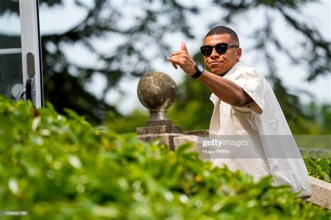 Kylian MBAPPE of France during the French Player's Team Arriving on ...