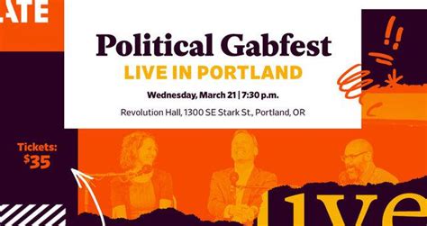 Political Gabfest Live in Portland