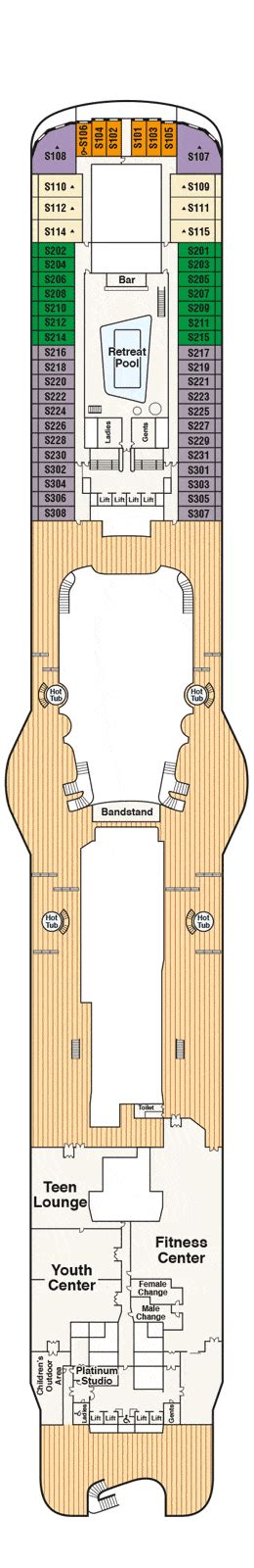 Discovery Princess Deck plan & cabin plan