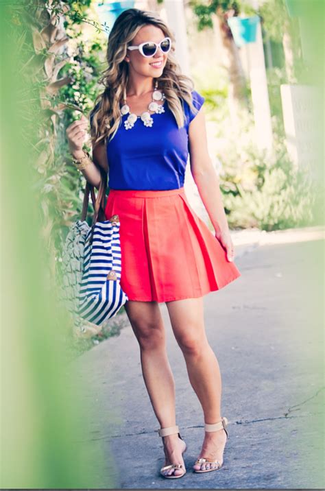 Outfit Inspiration Red White And Blue — Atlanta Fashion Blogger Edit By Lauren