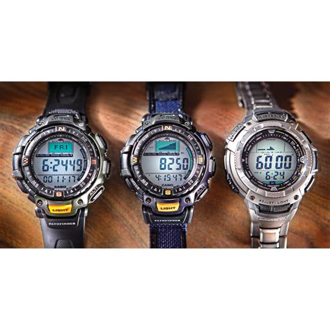 Men S Casio Pathfinder Watch Titanium Watches At Sportsman