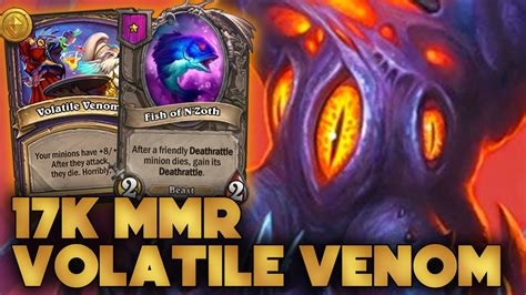 Hitting 17k MMR With Volatile Venom N Zoth XQN Hearthstone