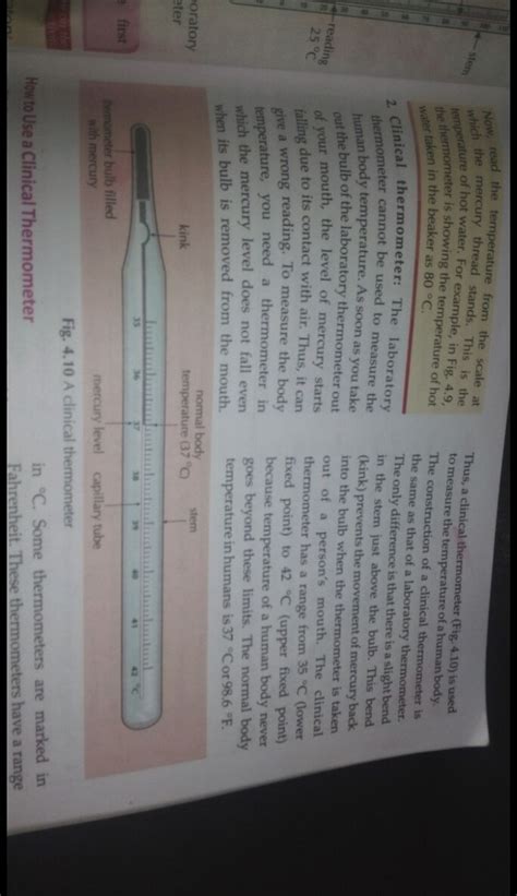 Laboratory Thermometer Labelled Diagram