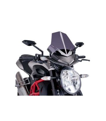 Bulle Pour Moto MV BRUTALE 1090 13 17 Puig Naked Sport Coloris Bleu