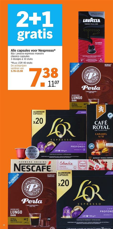 Alle Capsules Voor Nespresso Aanbieding Bij Albert Heijn 1Folders Nl