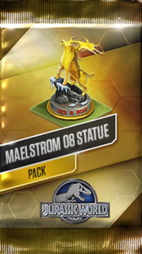 Maelstrom 08 Statue Pack Gold Jurassic World The Game Wiki Fandom