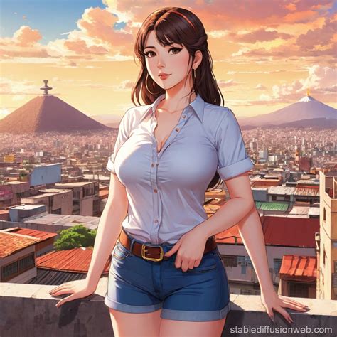 Chubby Latina Woman In Mexico City Stable Diffusion Online