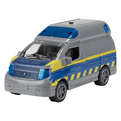 Cars Trucks Frictie Politiebusje De Met Licht En Geluid Thimble Toys