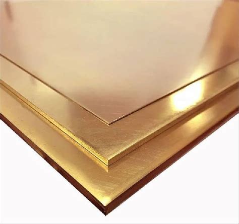 Polished Rectangular Brass Sheet Grade C26000 Thickness 2 Mm At ₹ 600 Kg In Ernakulam