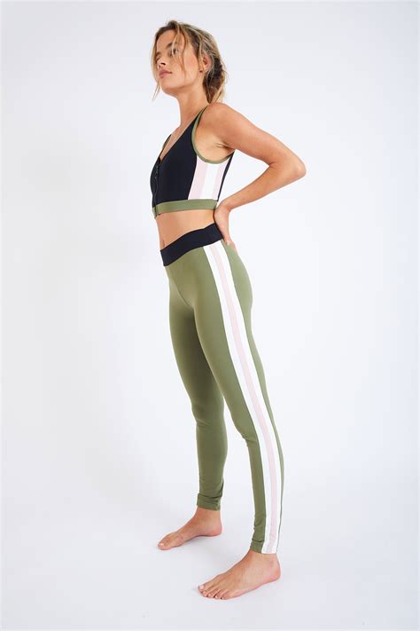 Gym Sprint khaki athletic leggings |Banana Moon®