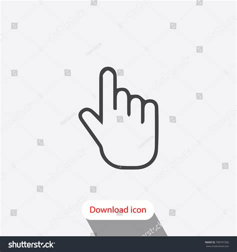 Hand Cursor Icon #381116 - Free Icons Library