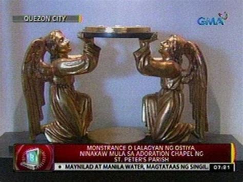 24 Oras Monstrance O Lalagyan Ng Ostiya Ninakaw Mula Sa Adoration