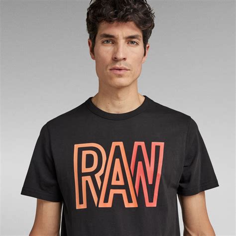 Raw T Shirt Black G Star Raw® Us