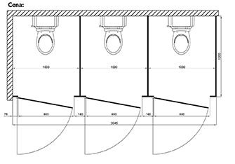 KABIS PREMIUM 25 1 Kabiny Sanitarne WC Ścianki Systemowe z HPL