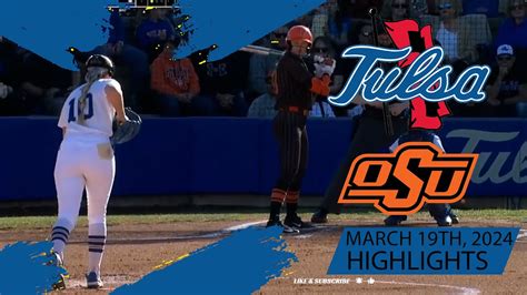 Tulsa Vs 6 Oklahoma State NCAA SOFTBALL HIGHLIGHTS 2024 YouTube