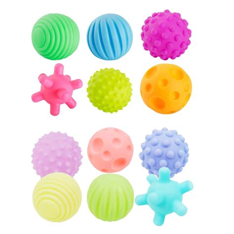 pack baby textured ball set kids sensory balls grandado