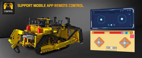 Amazon Mould King Bulldozer Technique Building Set App Controlled