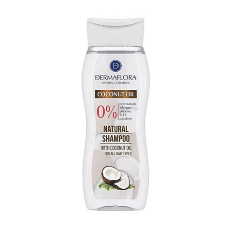Шампунь для волос Dermaflora Natural Shampoo с кокосовым маслом, 250 мл ...