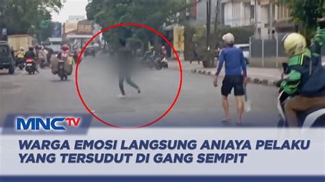 Jambret Ngamuk Dan Acungkan Golok Usai Aksinya Kepergok Lim