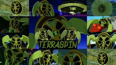 All Terraspin Transformations In All Ben 10 Series Youtube