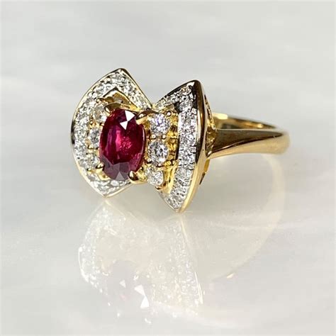 Ruby Ring, Ruby Engagement Ring, Vintage Ruby Engagem… - Gem