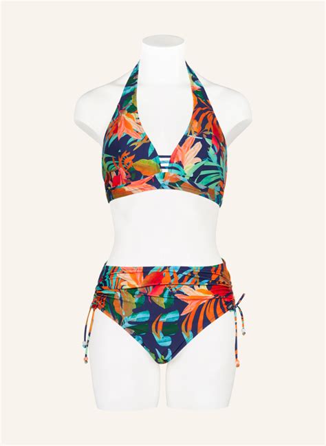 Lidea Neckholder Bikini Top SEA BLUES in blau orange grün