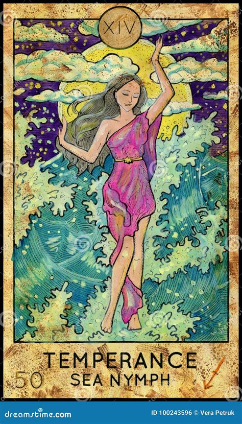 Temperance Tarot Art Nouveau