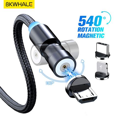 Bkwhale Cod Charging Rotation Magnetic Charger Cable Charge Usb