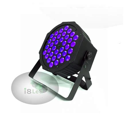 09iluminação Refletor Par 64 36 Leds Cree De 3w Luz Negra Uv Efeito Neon