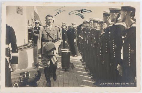 At Auction WWII GERMAN FUHRER ADOLF HITLER SIGNED POSTCARD