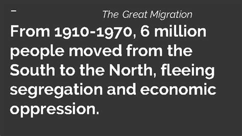 Exploring Biography Through Art In The Great Migration