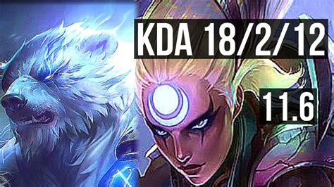 Volibear Vs Diana Top 18212 Legendary 6 Solo Kills 300 Games